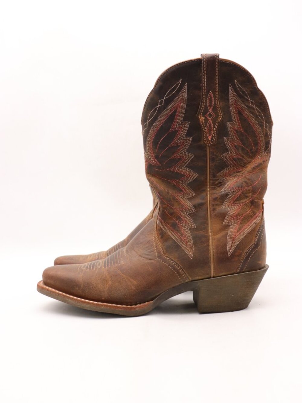 Ariat Autry Western Boots Women’s Size 7.5 B Brown Leather Embroidered 10018570 - Picture 4 of 10